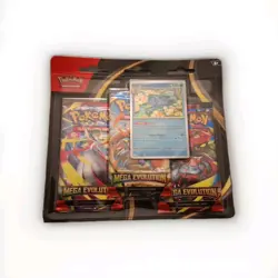 Pokemon TCG Mega Evolution 3 Pack Blister (Golduck) Factory Sealed - Image 2