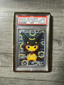 2016 Pokemon Japanese Xy Promo 231 Poncho-Wearing Pikachu Rayquaza PSA 10 - Image 1