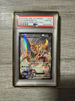 2016 Pokemon Japanese Xy Promo 276 Full Art/Charizard Ex Art Collection PSA 10 - Image 1