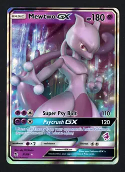 Mewtwo GX 31/68 Hidden Fates Ultra Rare Pokemon TCG - Image 1