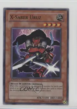 X-Saber Uruz Limited Edition YuGiOh Hidden Arsenal 1 #HA01-EN012 2009 - Image 1