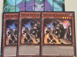 Yugioh 3x Morgana the Witch of Eyes DUAD-EN026 Super Rare 1st Edition Near Mint - Image 1