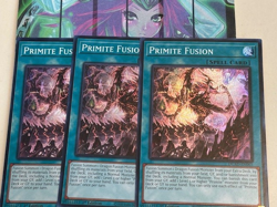 Yugioh 3x Primite Fusion DUAD-EN065 Duelist's Advance Super Rare 1st Ed NM - Image 1