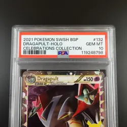 PSA 10 Dragapult SWSH 132 Pokemon Celebrations Promo Holo Graded Card - Image 2