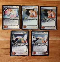 Dragon Ball Z DBZ CCG Score Tuff Enuff TF lot of 5 Foil Promo cards #8 #10 #16 - Image 1