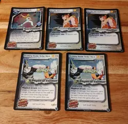 Dragon Ball Z DBZ CCG Score Tuff Enuff TF lot of 5 Foil Promo cards #8 #10 #16 - Image 3