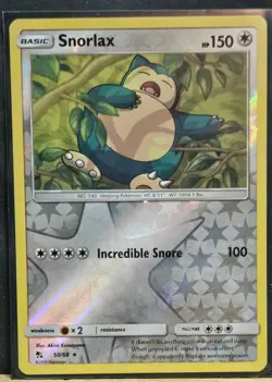 Pokemon Lot of 7 Snorlax Cards M-NM Unplayed Holo & Reverse Holo - Image 3