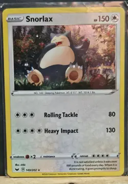 Pokemon Lot of 7 Snorlax Cards M-NM Unplayed Holo & Reverse Holo - Image 4