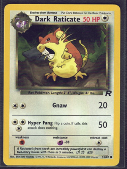 Team Rocket Dark Raticate and Rattata Lot - LP/NM - Vintage Pokemon Cards - Image 2