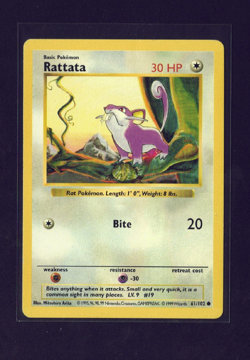 Team Rocket Dark Raticate and Rattata Lot - LP/NM - Vintage Pokemon Cards - Image 4