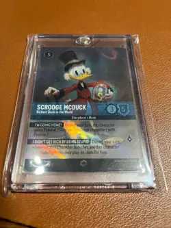 Lorcana Scrooge McDuck - Richest Duck in the World (Enchanted) NM Holofoil - Image 1