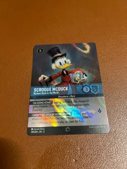 Lorcana Scrooge McDuck - Richest Duck in the World (Enchanted) NM Holofoil - Image 3