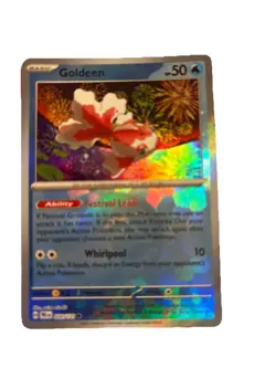 Pokemon TCG Goldeen Prismatic Evolutions Masterball Holo Card 020/131 S&V - Image 1