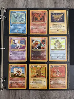 Old Pokemon Cards VINTAGE Rare Collection binder Holo WOTC 1999 Era Lot - Image 1