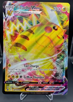 Pokemon TCG - Pikachu VMAX - SWSH286 - Black Star Promo Jumbo Card - Image 1