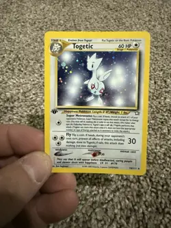 Togetic Neo Genesis 1st Edition Holo Rare Pokemon Card - Image 3
