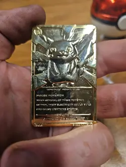 Vintage 1999 Burger King Pokemon 23K Gold Plated Trading Card Pikachu No Box - Image 4