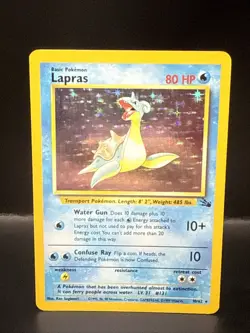 Pokemon Card - Lapras Fossil 10/62 Holo Rare - Image 1