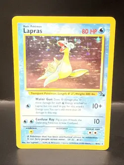 Pokemon Card - Lapras Fossil 10/62 Holo Rare - Image 3