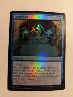 1x Preordain FOIL NM - Commander Legends Modern Magic MTG X1 - Image 1