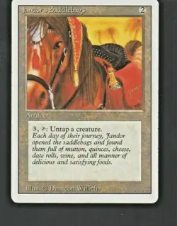Jandor's Saddlebags 1994 Magic The Gathering Revised MP - Image 1