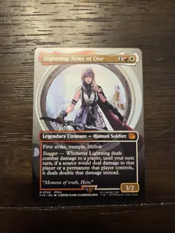 Lightning, Army of One (Borderless) (0320) Final Fantasy Regular - Image 1