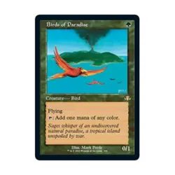 WOTC Dominaria Remastered Birds of Paradise (Retro Frame) (R) (Foil) NM - Image 1