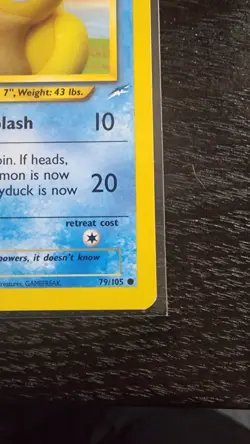Pokemon - Psyduck 79/105 1st Edition - Vintage Neo Destiny - Near Mint - Image 3