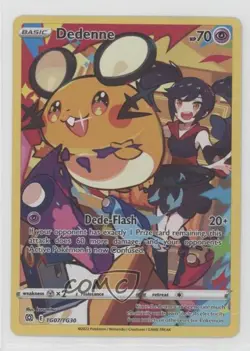 Full Art - Dedenne Pokemon Sword & Shield Brilliant Stars Trainer Gallery 11ba - Image 1