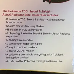 Pokemon Sword & Shield Astral Radiance Elite Trainer Box NEW SEALED + Acrylic - Image 4