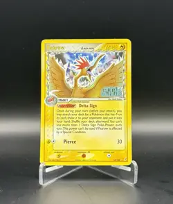 Pokemon FEAROW DELTA SPECIES 18/100 Reverse Holo Crystal Guardians Stamped - Image 1