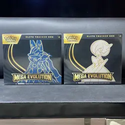 Pokemon TCG Mega Evolution Elite Trainer Box ETB Set of 2 1 lucario 1 Gardevoir - Image 1