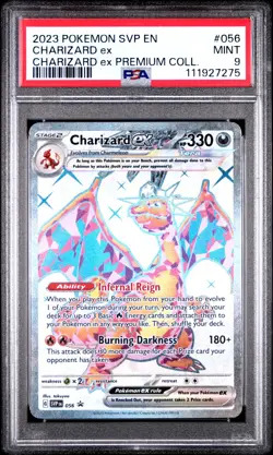 2023 POKEMON SVP EN-SV BLACK STAR PROMO #056 CHARIZARD EX PSA 9 - Image 1