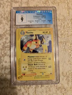 Pokemon Raichu Expedition Holo Rare #25 CGC 9 Mint W/Subs! - Image 1
