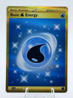 Basic Water Energy NM GOLD 279/193 Sv02: Paldea Evolved Pokemon TCG Holo - Image 1