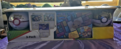 Pokemon Eevee Evolutions 3-Pack Treasure Chest Tin & 2 PokeBalls - Costco SEALED 820650101373 - Image 1