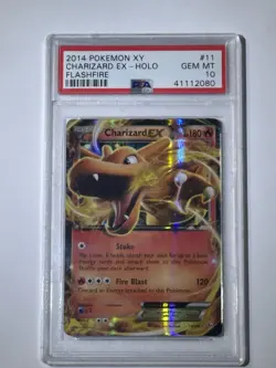 Pokemon XY Flashfire #11 Charizard EX Holo PSA 10 Gem Mint 2014 - Image 1