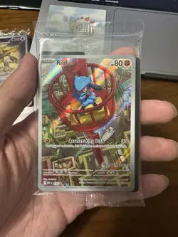 SEALED Riolu Pokemon Center Edition 010 Mega Evolution ETB Promo - Pokemon TCG - Image 1