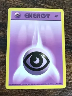 Pokemon Psychic Energy 101/102 1st Edition Shadowless Base NM - Image 1