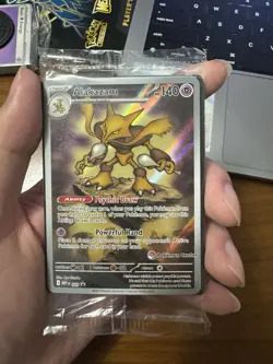 Pokemon Center Stamped Alakazam 009 Pokemon Mega Evolutions - ETB Promo Sealed - Image 1