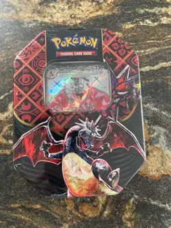 SEALED Pokemon Scarlet & Violet Paldean Fates Tin Charizard Ex Brand New - Image 1
