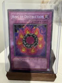 Ring Of Destruction (RP02-EN066) Yu-Gi-Oh! Retro Pack 2 Secret Rare Holo Bleed - Image 1