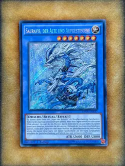 Yugioh Sauravis, The Ancient And Ascended INOV-DE037 Secret 1st Ed GERMAN NM - Image 1
