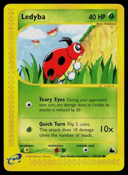 Pokemon Card - Ledyba Skyridge 72/144 Common - Image 1