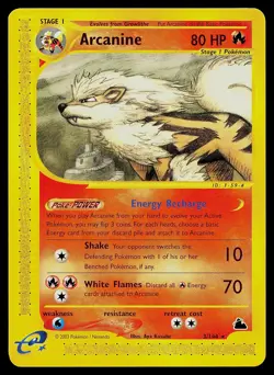 Pokemon Card - Arcanine Skyridge 3/144 Rare - Image 1