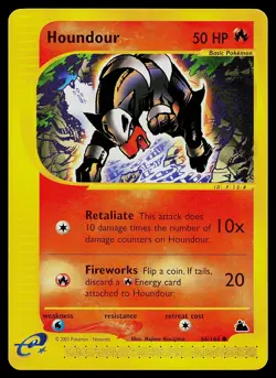 Pokemon Card - Houndour Skyridge 66/144 Common - Image 1