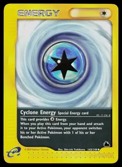 Pokemon Card - Cyclone Energy Skyridge 143/144 Uncommon - Image 1