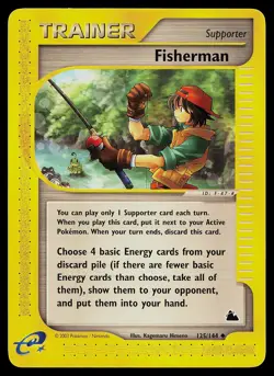 Pokemon Card - Fisherman Skyridge 125/144 Uncommon - Image 1
