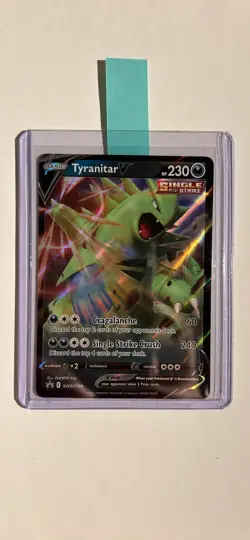 Tyranitar V SWSH109 SWSH: Sword & Shield Promo Cards Holo - Pokemon Card - Image 1