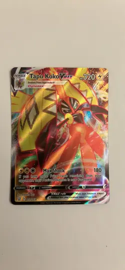Tapu Koko VMAX - 051/163 - Pokemon Battle Styles Sword Shield Ultra Rare Card NM - Image 1